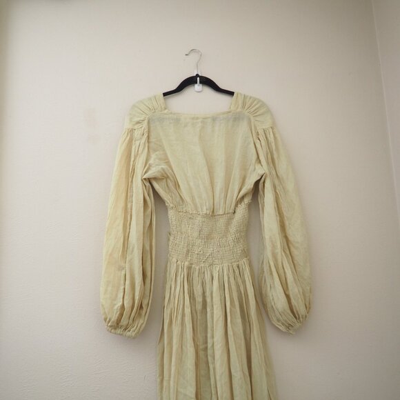 NWT Jen’s Pirate Booty Lapis Long Sleeve V-Neck Boho Maxi Dress sz S/P - Picture 9 of 10